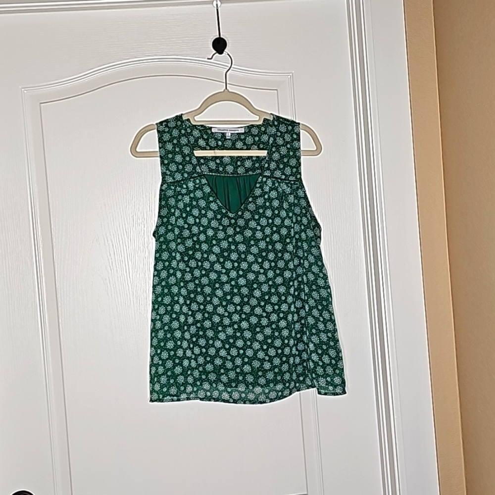 Sleeveless Green Blouse Size Large Collective Concepts